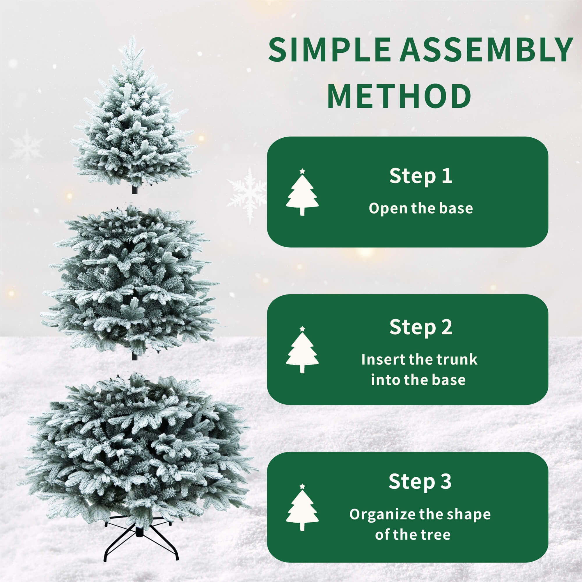 Premium Artificial Christmas Tree – Elegant Holiday Centerpiece in 6FT & 7FT（PJT-2507）