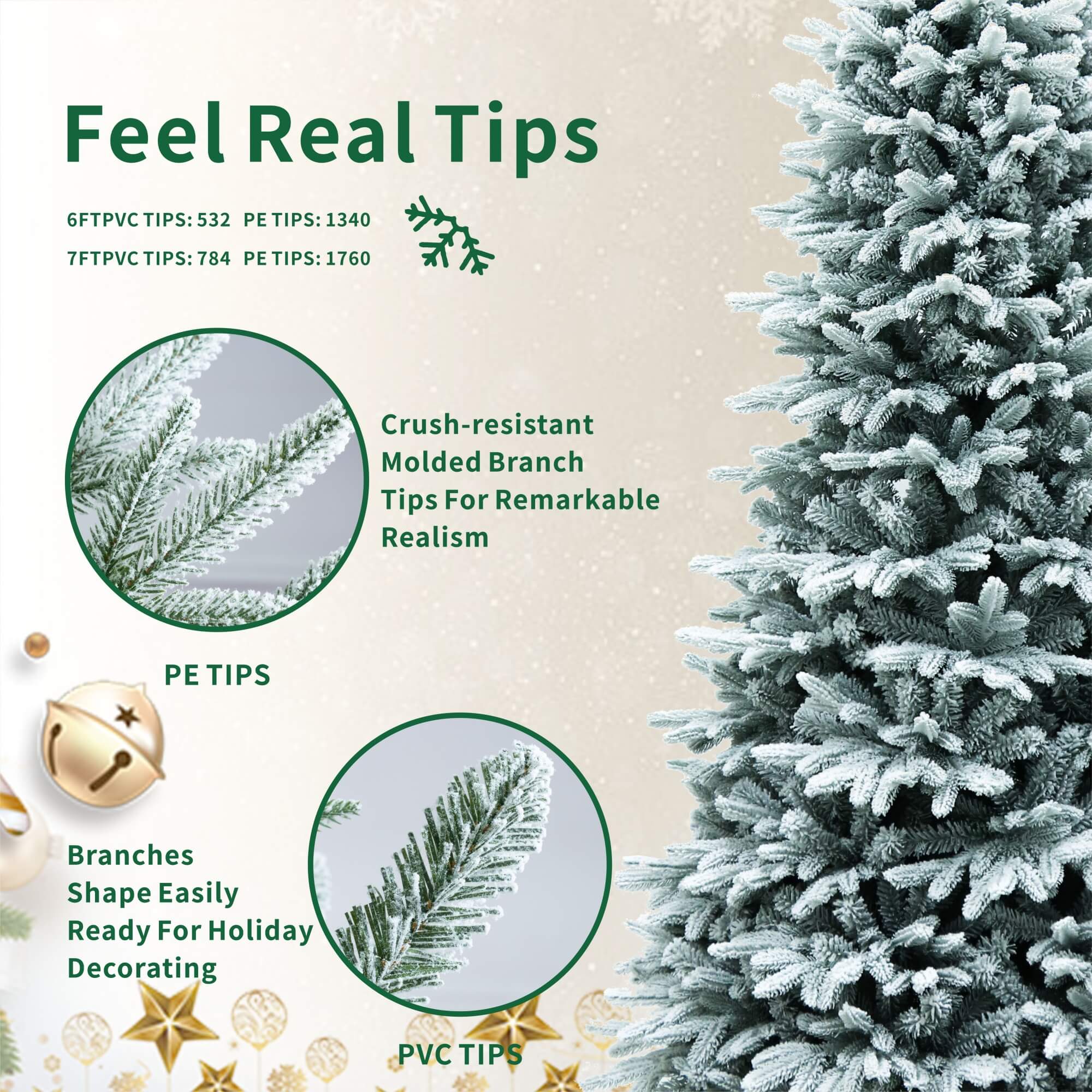 Premium Artificial Christmas Tree – Elegant Holiday Centerpiece in 6FT & 7FT（PJT-2507）