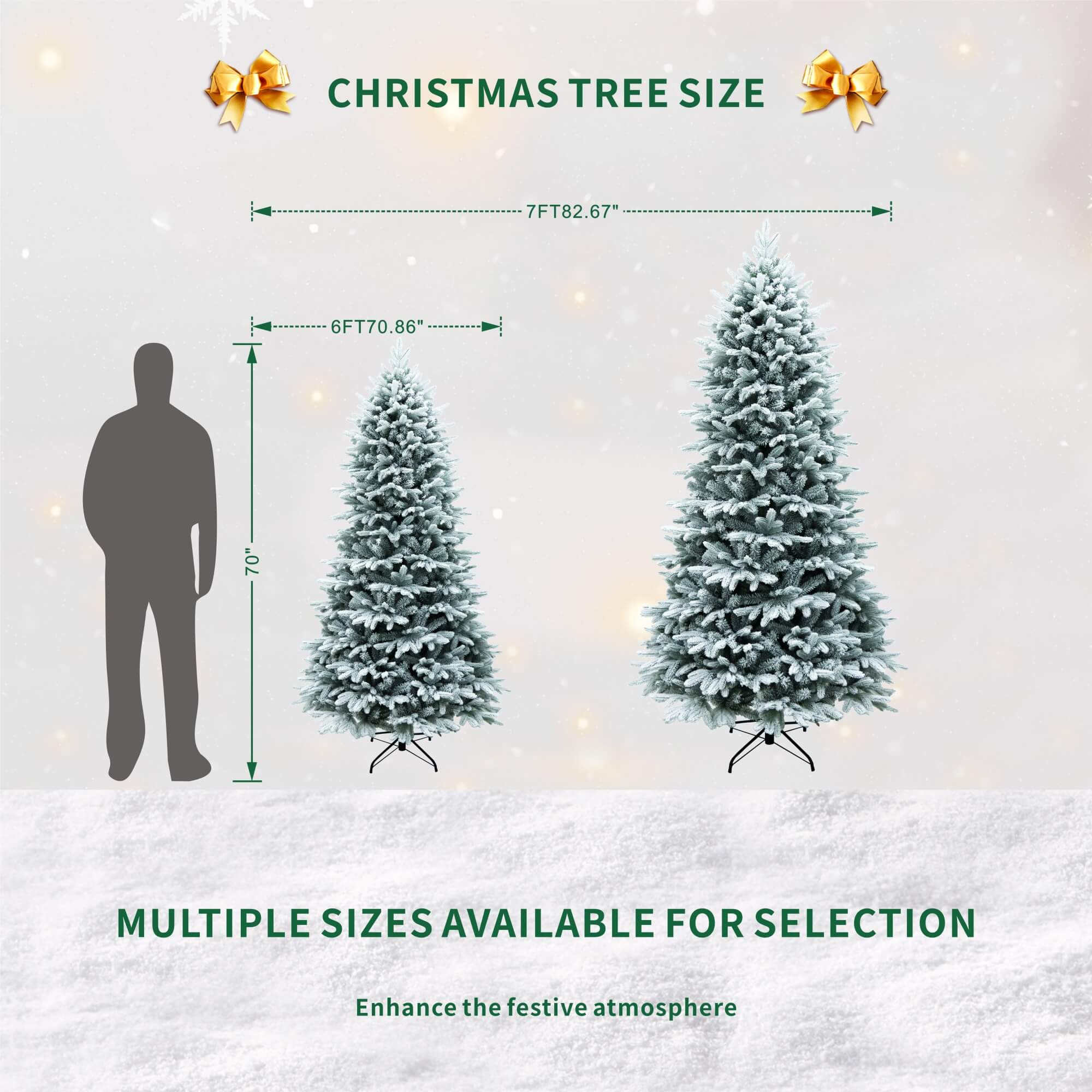 Premium Artificial Christmas Tree – Elegant Holiday Centerpiece in 6FT & 7FT（PJT-2507）