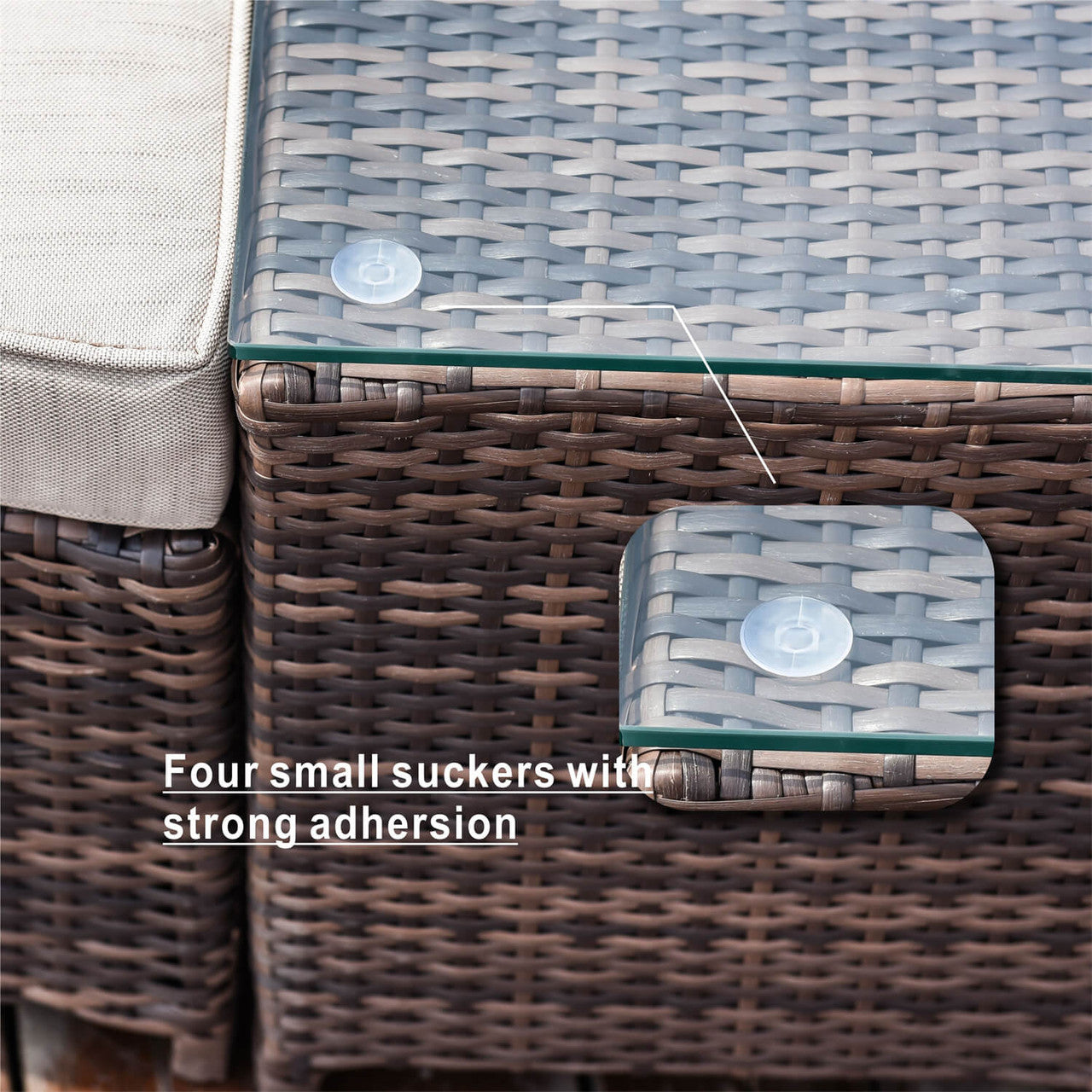 Details of Patio Furniture Outdoor Sectional Sofa Set Rattan Daybed