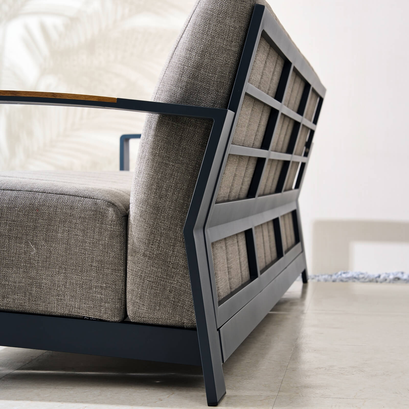 Pre-Order Numa-Style Lunar 2-Seat Sofa with Teak Accents