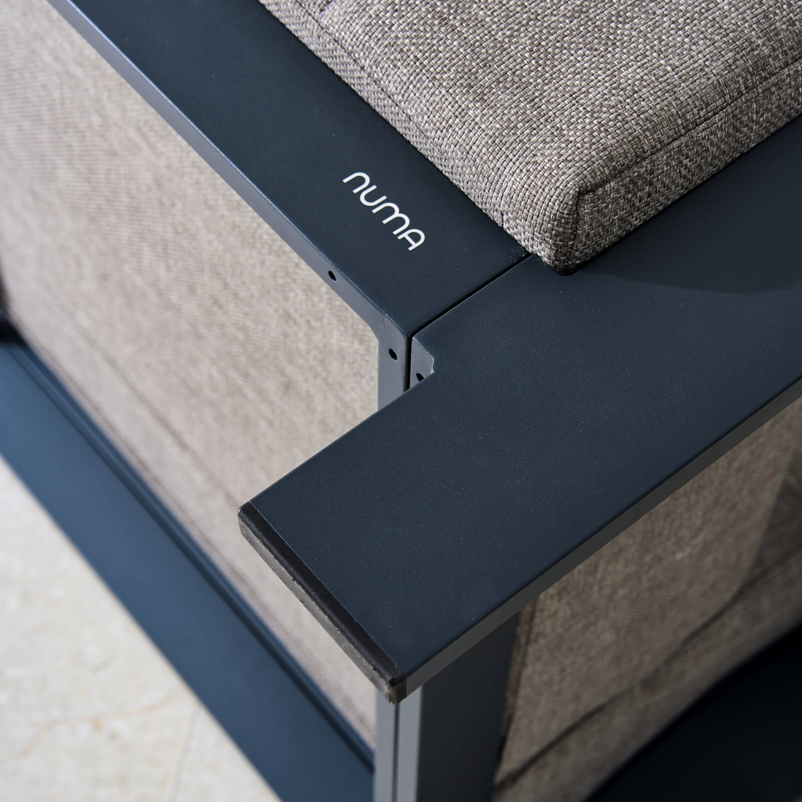 Pre-Order Numa-Style Lunar 2-Seat Sofa with Teak Accents