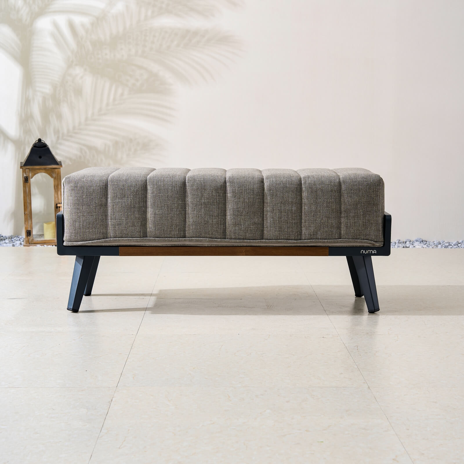 Pre-Order Numa-Style Lunar Bench with Teak Accents