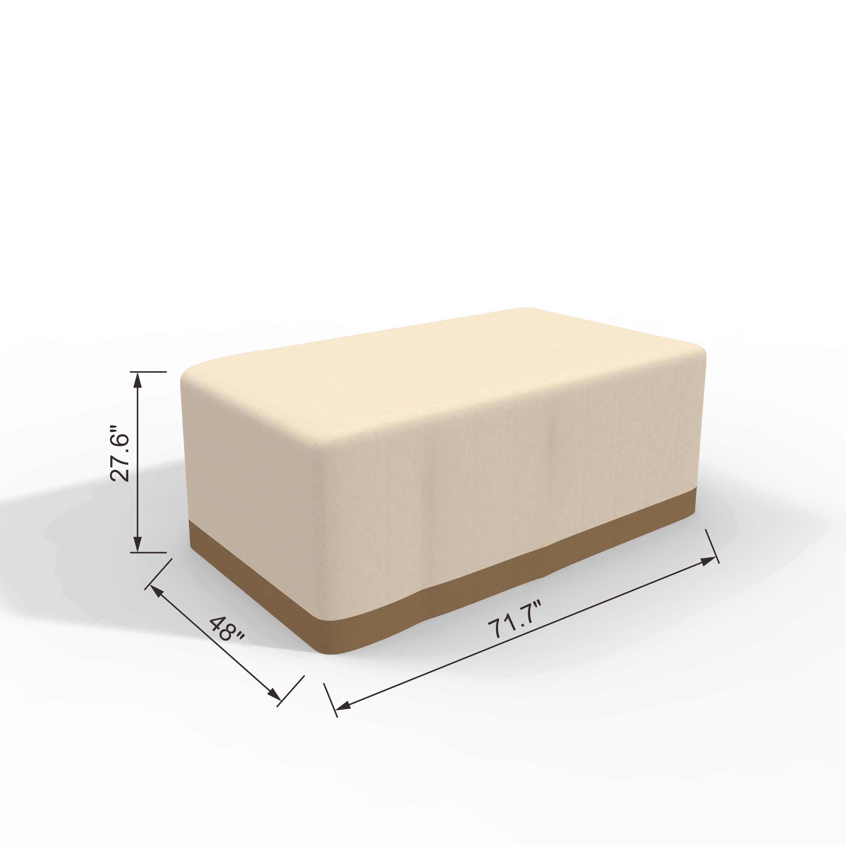 Rectangle Rain Cover in Beige (RC-1106O)