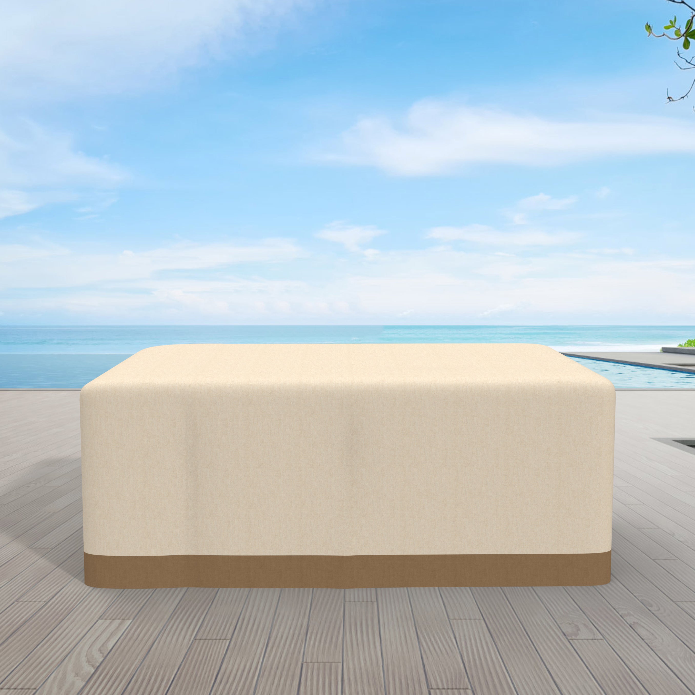 Rectangle Rain Cover in Beige (RC-1106O)