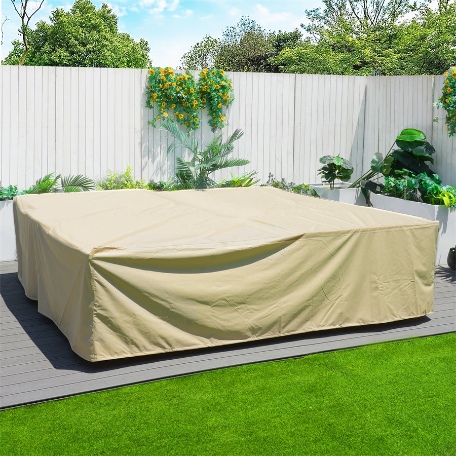 Premium Outdoor Waterproof Furniture Cover – 230×230×70cm with Elastic Drawstring & Sealed Seams（RC-1402）
