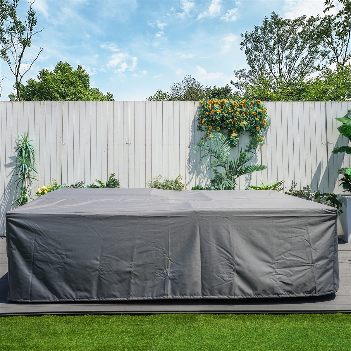 Premium Outdoor Waterproof Furniture Cover – 230×230×70cm with Elastic Drawstring & Sealed Seams（RC-1402）