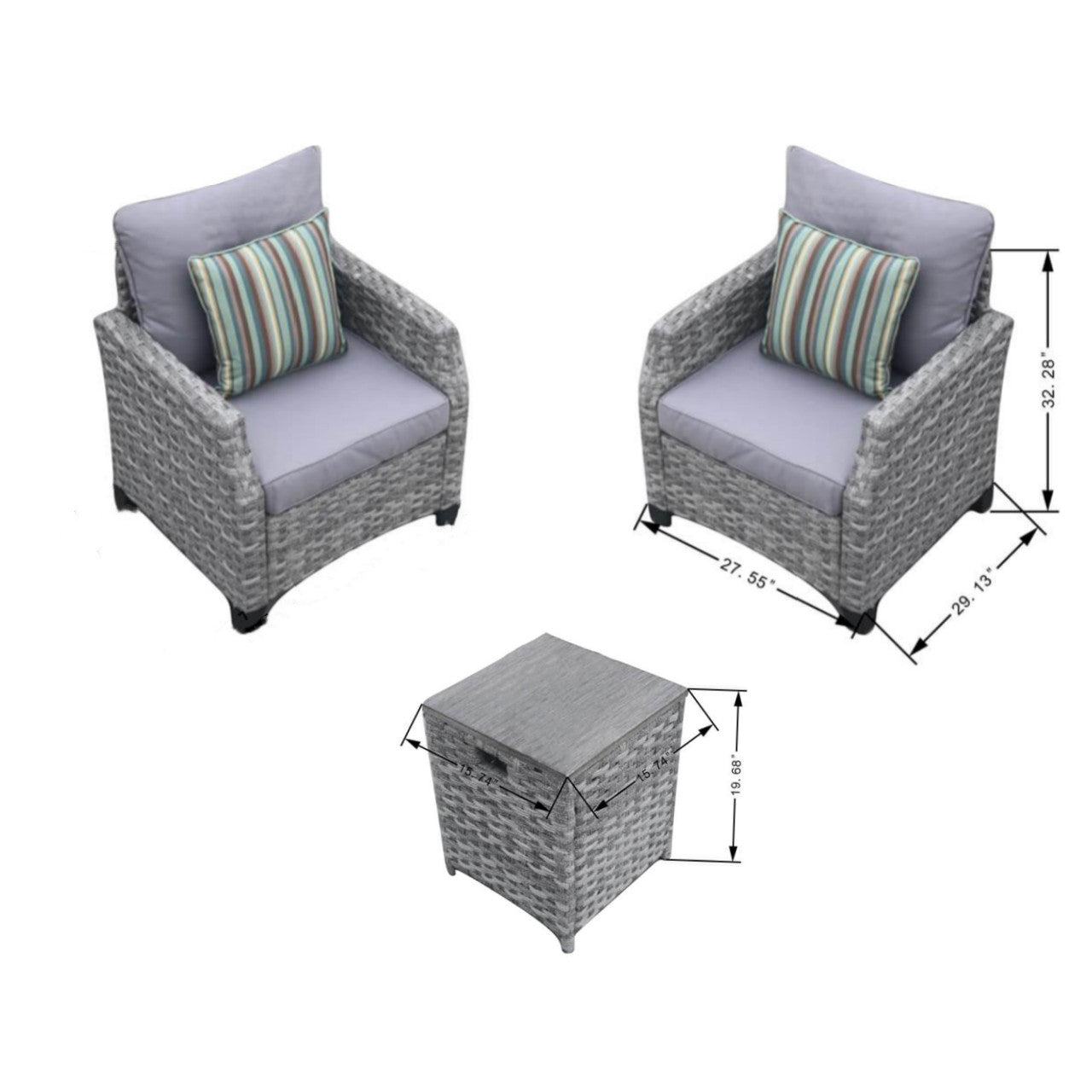 Replacement Parts for Outdoor Patio Fire Pit Set