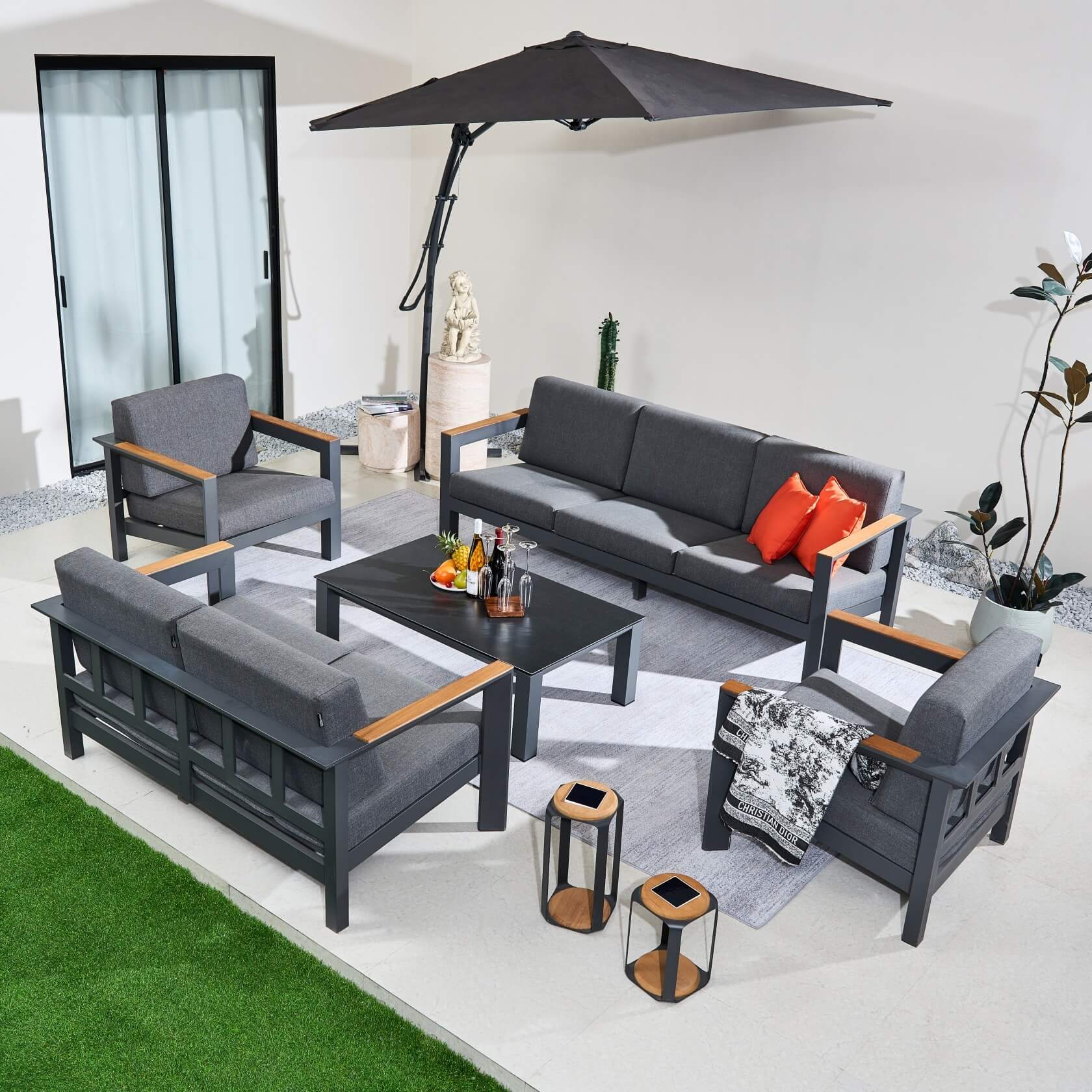 Seville Outdoor Sofa Set – 4/5/7 Seat Options (PAS-2326)