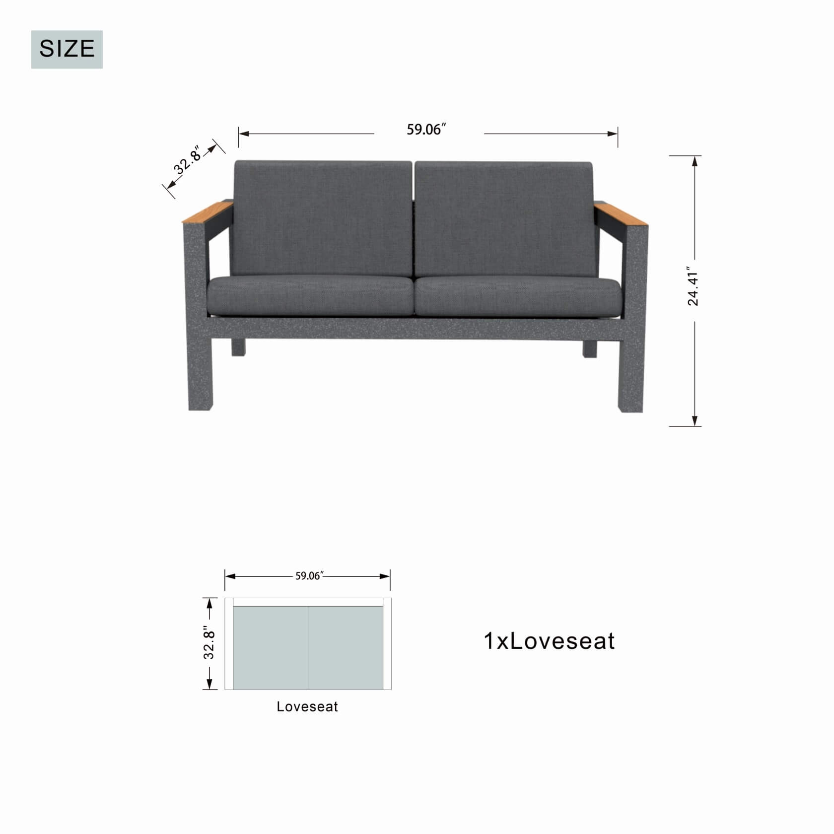Seville Outdoor Sofa Set – 4/5/7 Seat Options (PAS-2326)
