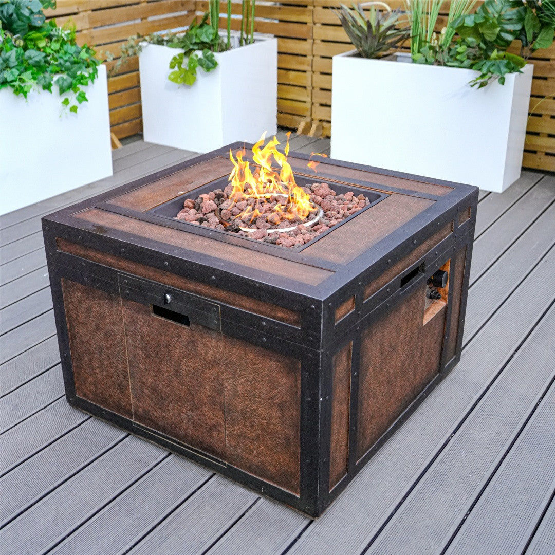 Direct Wicker Square Wood Grain Effect Heater PAG-2354
