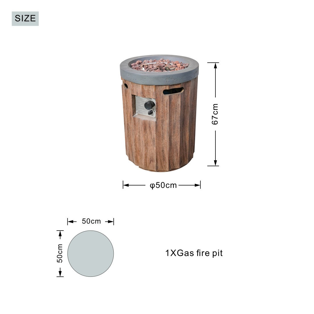 Direct Wicker Two-Color Vertical Wood Grain Effect Heater PAG-2352