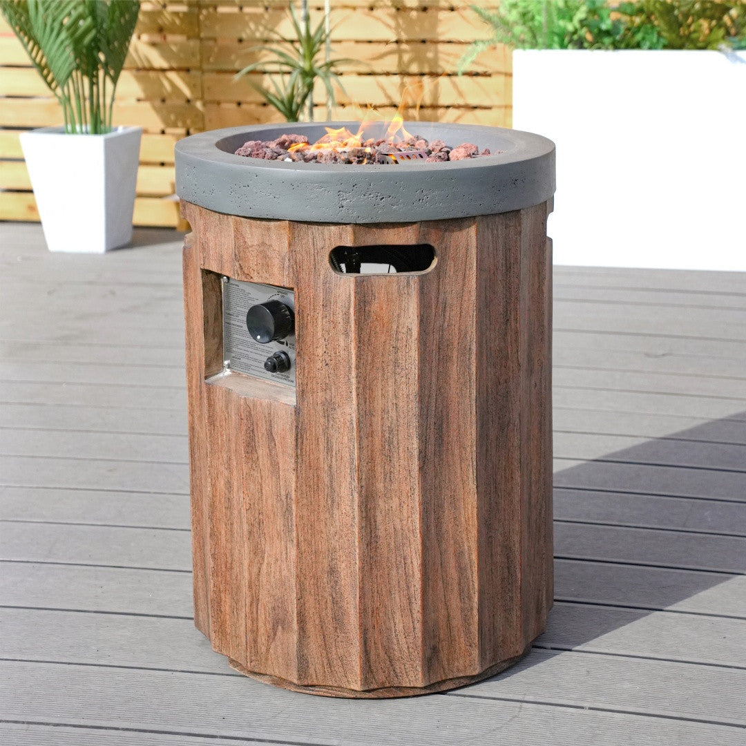 Direct Wicker Two-Color Vertical Wood Grain Effect Heater PAG-2352