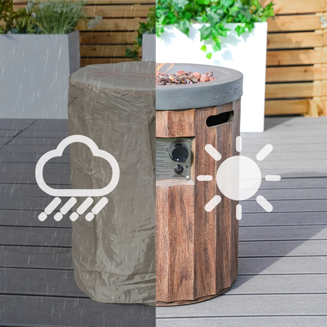 Direct Wicker Two-Color Vertical Wood Grain Effect Heater PAG-2352