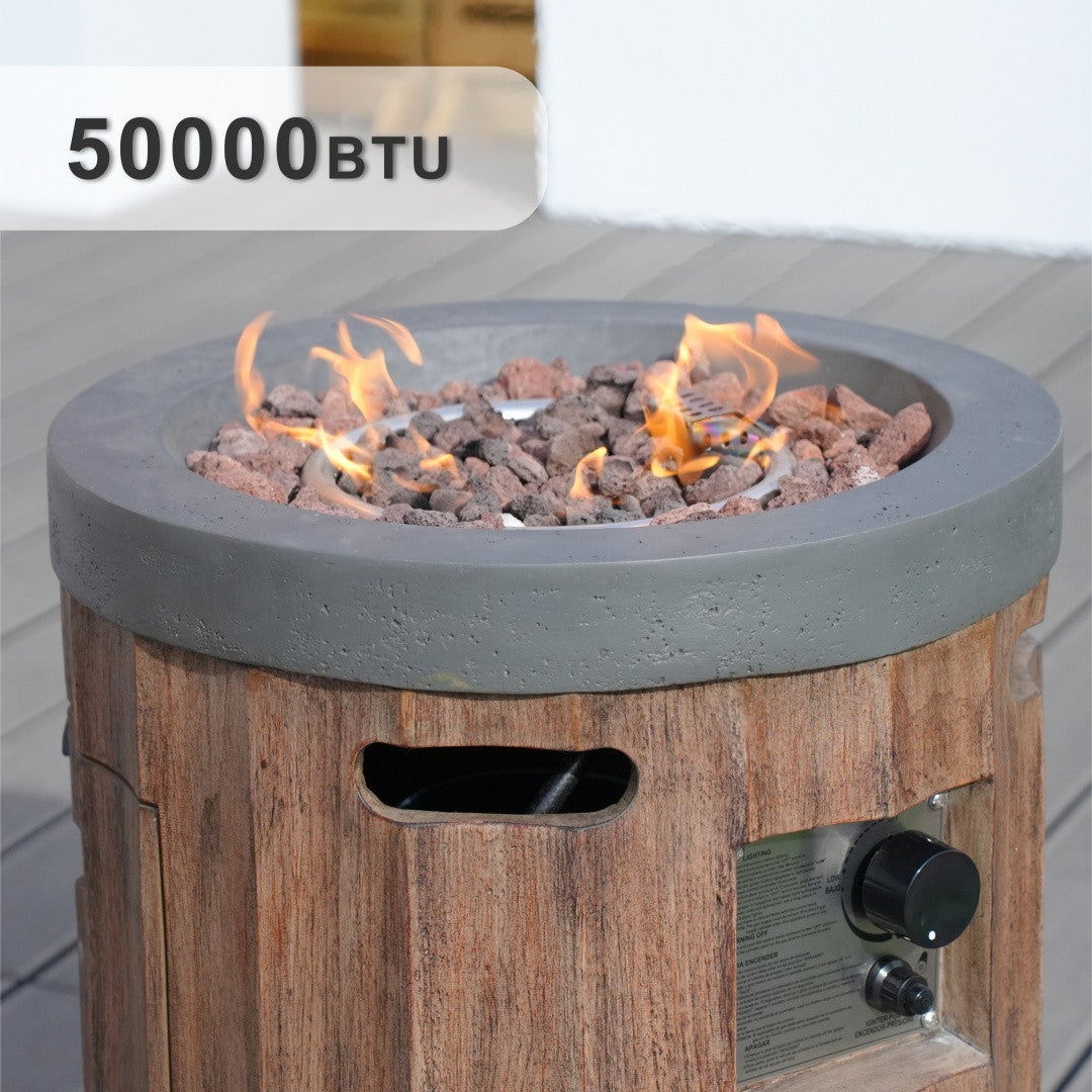 Direct Wicker Two-Color Vertical Wood Grain Effect Heater PAG-2352