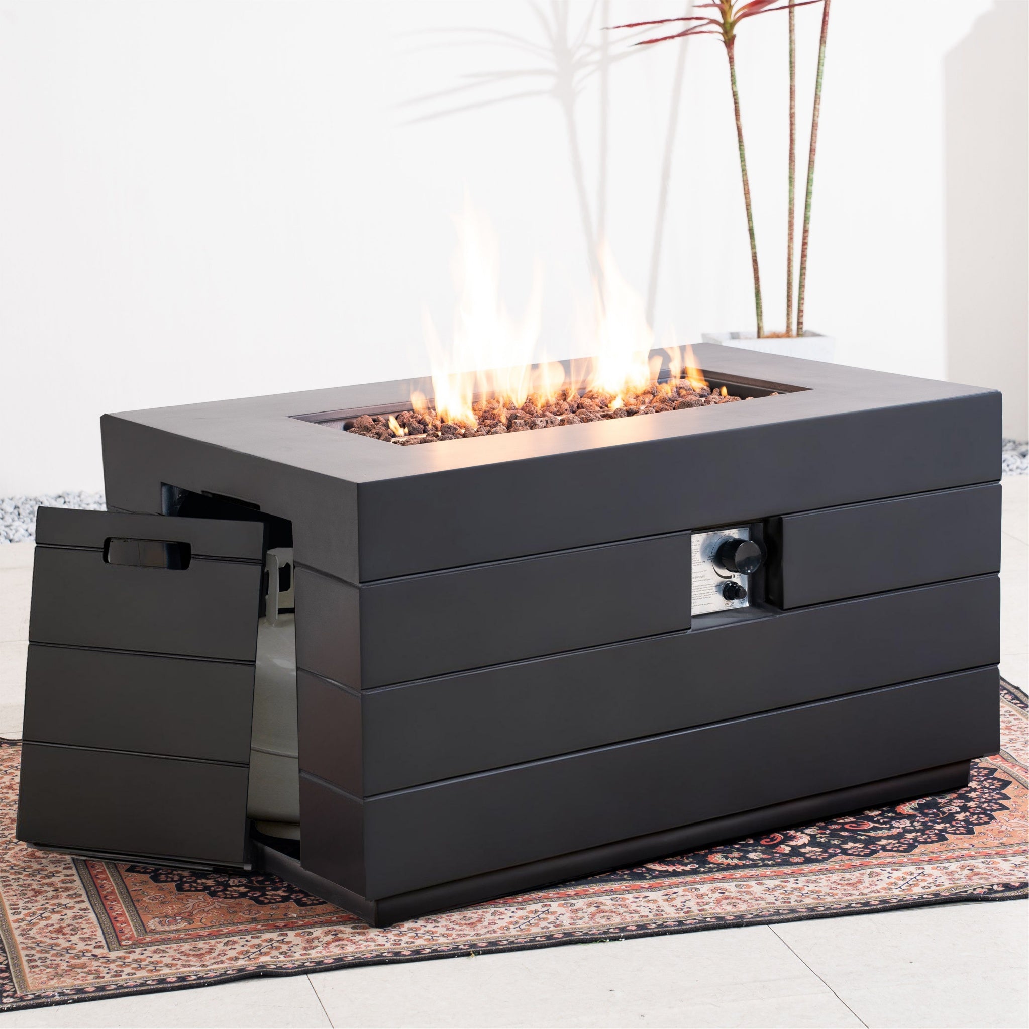 Venetian Rectangle Fire Pit Table for Outdoor Use (PAG-2150)