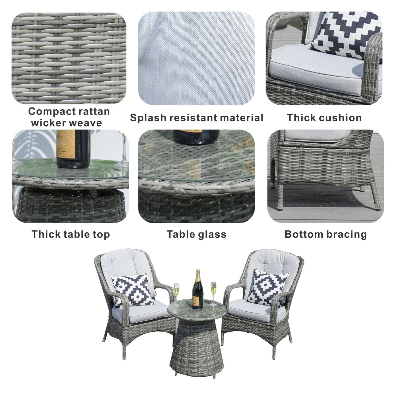 Parma Bistro Set (PAD-1708)